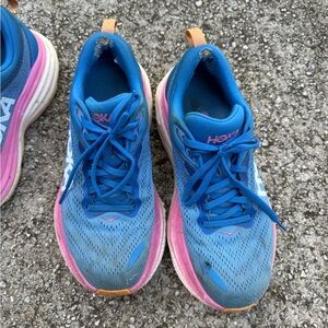 Hoka Women's Blue and Pink Athletic Shoes